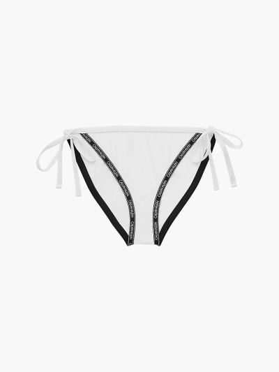 Calvin Klein Fürdőruha HU743946 | Calvin Klein Logo TapeTie Side Női Bikini Alsó Fehér